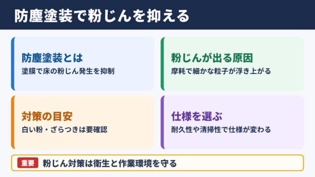 防塵塗装の基本と粉じん対策
