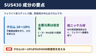 SUS430の成分構成